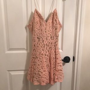 MAUVE/PINK LACE DRESS